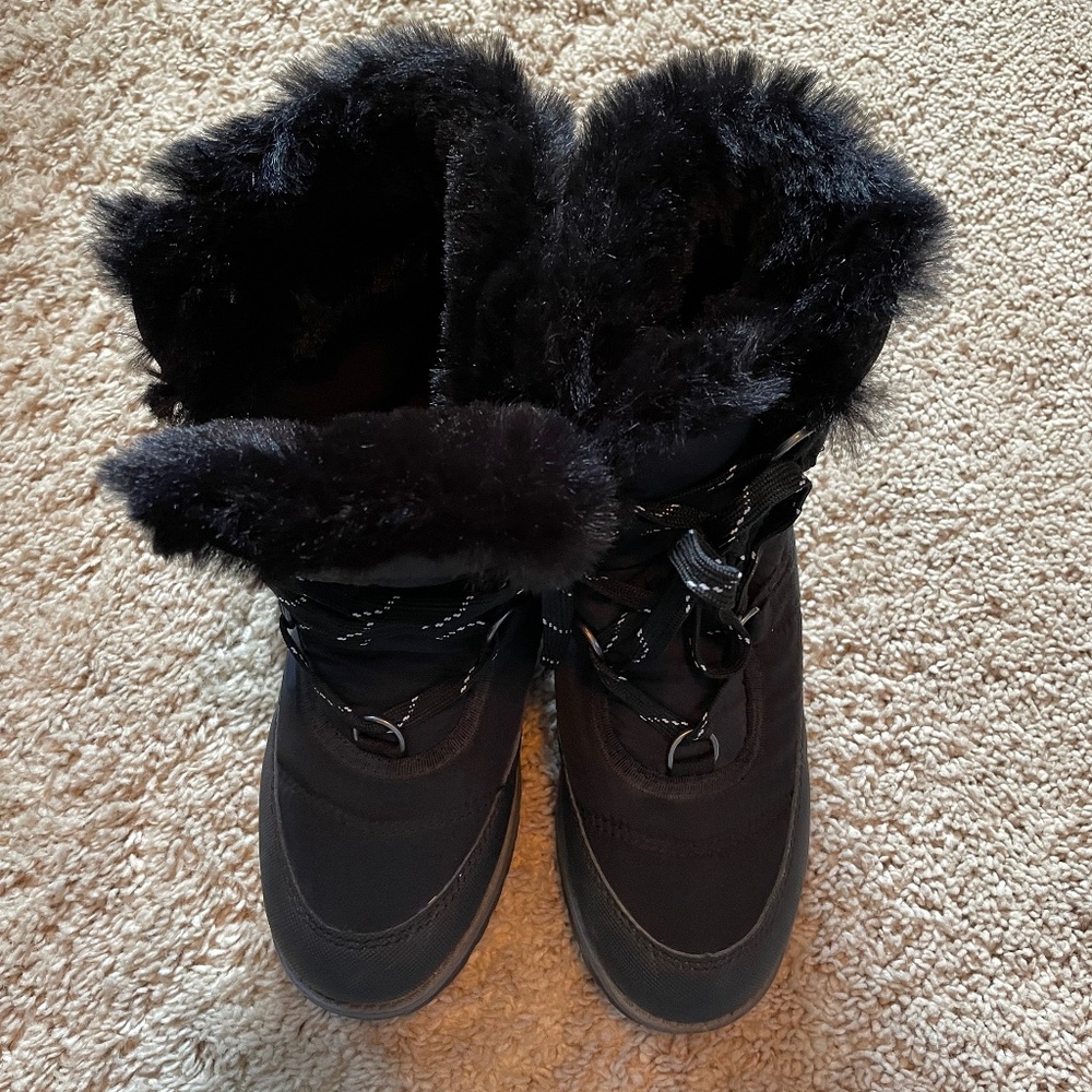 Faux Fur Zigi black boots